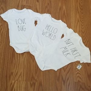 NEW Rae Dunn onies 6/9 mo